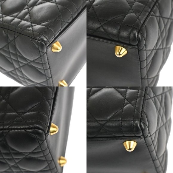 Authenticity Guarantee CHRISTIAN DIOR Lady Cannage Hand Tote Bag - Picture 9 of 16